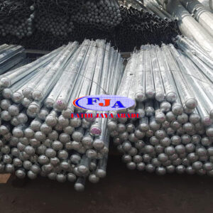 Tiang Pagar Brc T. 150 cm x Dia. 1.5 Inchi Electro Platting Galvanis