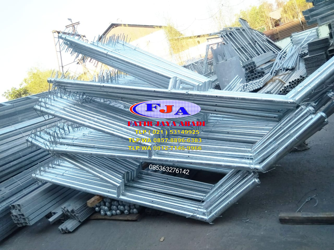 Tiang Tekuk Pagar Brc