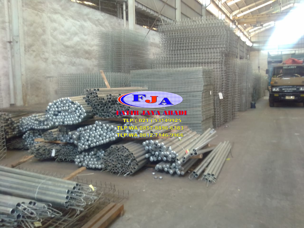 Tiang Pagar Brc T 225 cm x Diameter 1-1/2 Inchi HDG