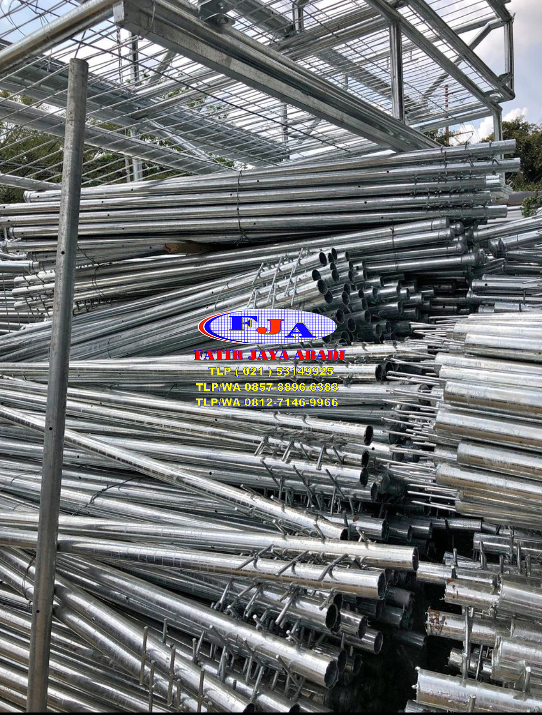 Tiang Pagar Brc T 90 cm x Dia 2 Inchi HDG