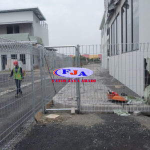 Pintu Pagar Brc Swing Tunggal T. 175 cm x L. 100 cm Hot Dip Galvaniz