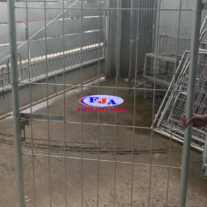 Pintu Pagar Brc Swing Tunggal T. 175 cm x L. 100 cm Hot Dip Galvanis