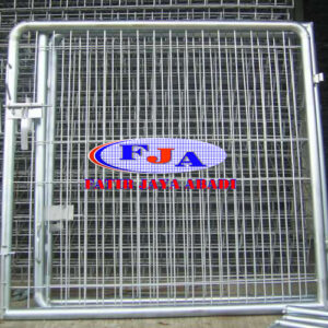 Pintu Pagar Brc Swing Tunggal T. 175 cm x L. 100 cm Electro Platting Galvaniz