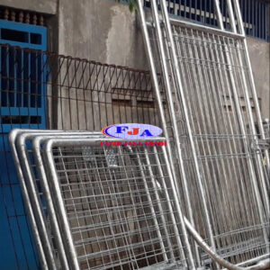Pintu Pagar Brc Swing Tunggal T. 120 cm x L. 100 cm Hot Dip Galvaniz